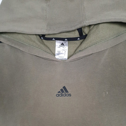 Mens Khaki Adidas Hoodie Jumper