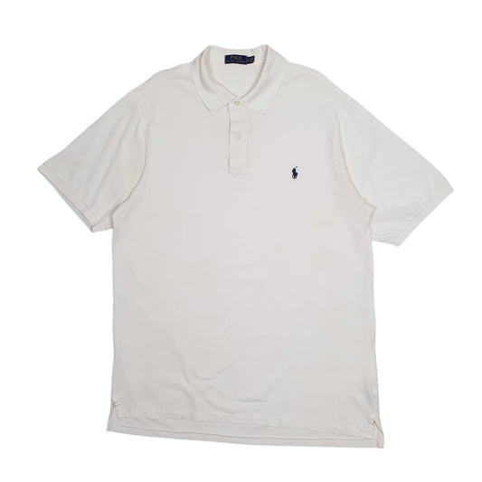 Mens White Polo Ralph Lauren Short Sleeve Polo Shirt