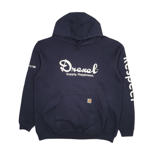 Mens Navy Carhartt Drexel Hoodie Jumper