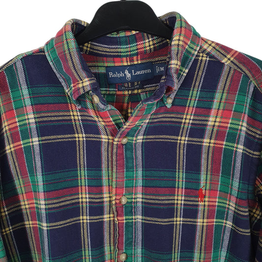 Mens Navy Ralph Lauren Heavy Flannel Shirt