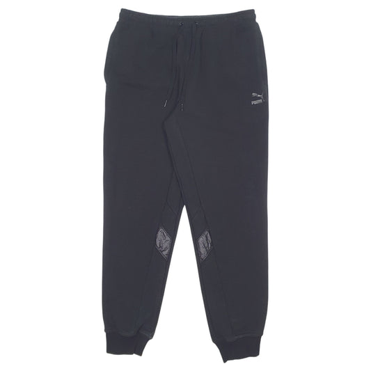 Mens Black Puma Jogger Trousers