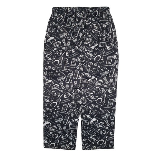 Mens Black Chefs Trousers Trousers