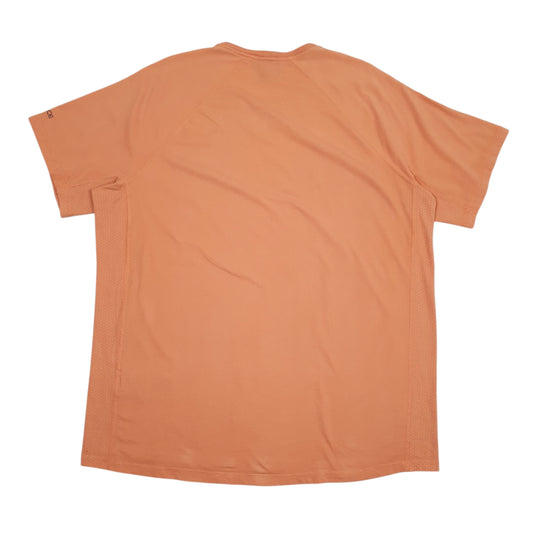 Mens Orange Carhartt Spellout T Shirt
