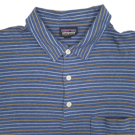 Mens Blue Patagonia Polo Shirt