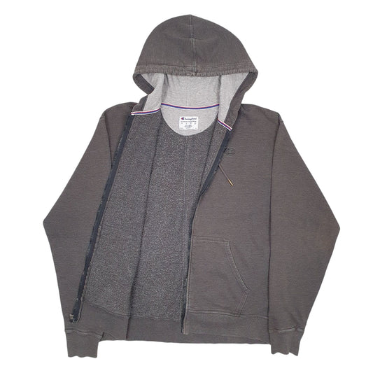 Mens Grey Champion Full Zip Jumper