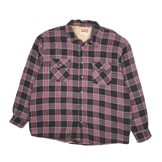 Mens Black Wrangler Sherpa Lined Coat