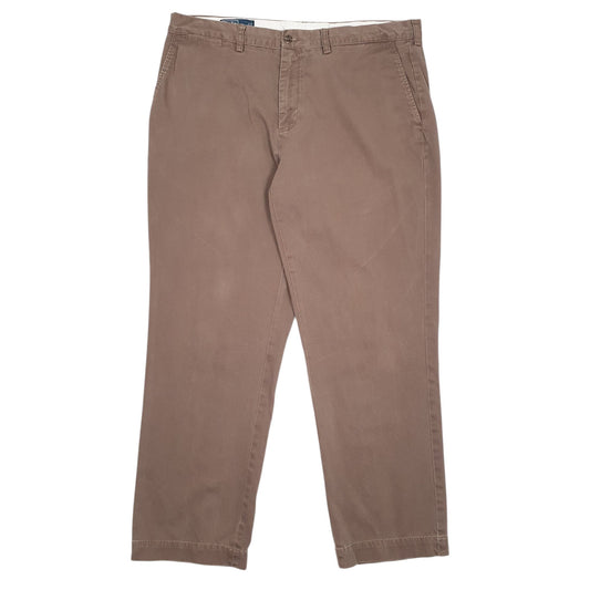 Mens Brown Polo Ralph Lauren Preston Pant Vintage Chino Trousers