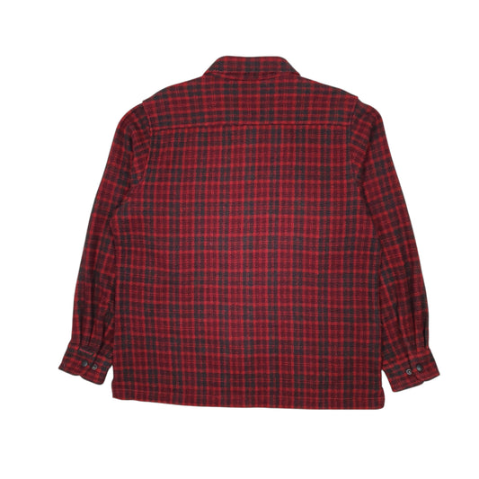 Womens Red Woolrich Plaid Mackinaw Cruiser Coat