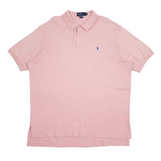 Mens Pink Polo Ralph Lauren Short Sleeve Polo Shirt