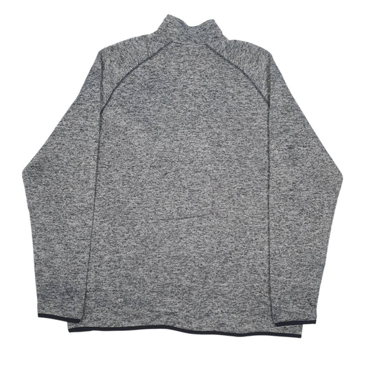Mens Grey Lee Quarter Zip Jumper