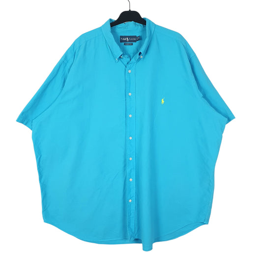 Mens Blue Ralph Lauren Short Sleeve Shirt