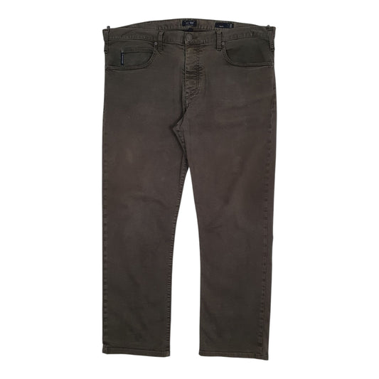 Mens Olive Armani Chino Trousers