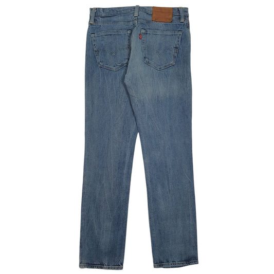 Mens Blue Levis White Oak Cone Denim Jeans