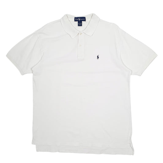 Mens White Polo Ralph Lauren Short Sleeve Polo Shirt