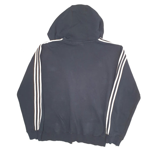 Mens Black Adidas Hoodie Full Zip Jumper