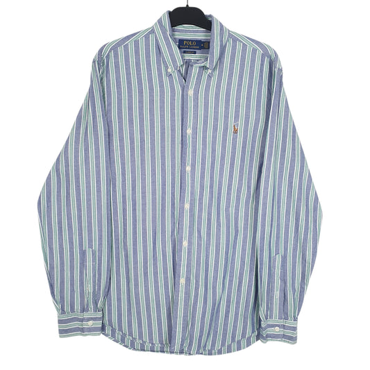 Mens Blue Ralph Lauren Long Sleeve Shirt