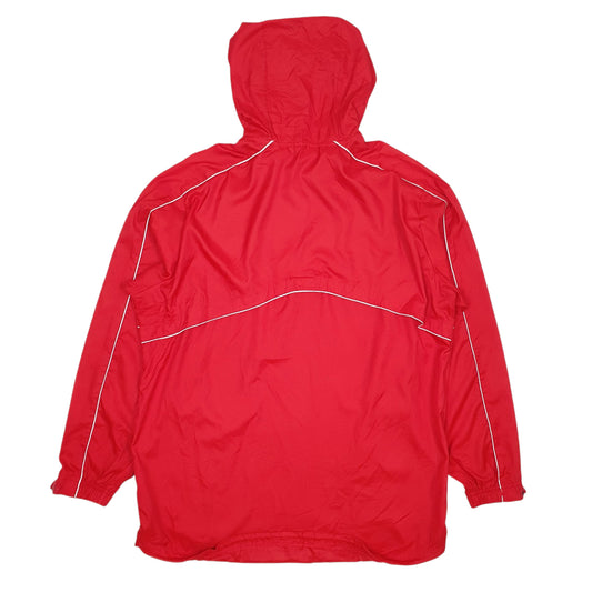 Mens Red Nike Crewneck Coat