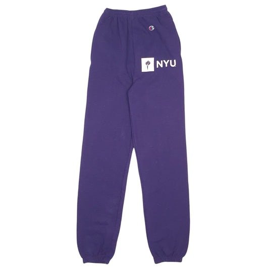 Womens Purple Champion NYU Elasticated Waist Jogger Trousers
