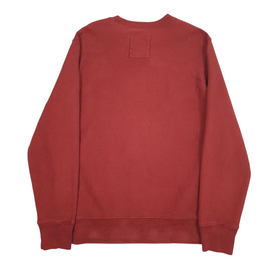 Mens Red Eddie Bauer Crewneck Jumper