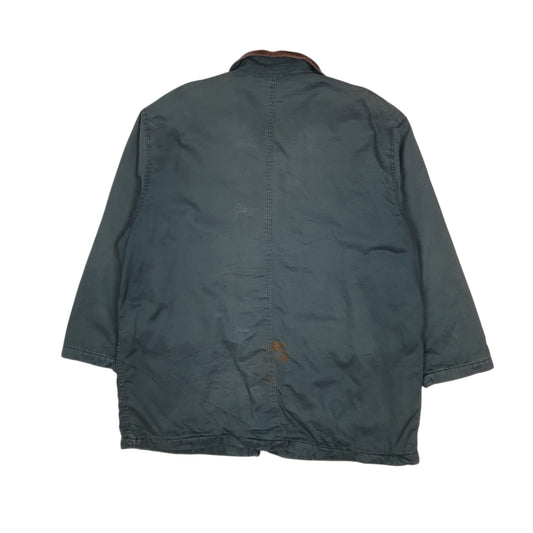 Mens Blue Baxter & Wells Vintage 90s Field Coat