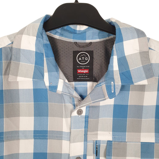 Mens Blue Wrangler ATG Shirt