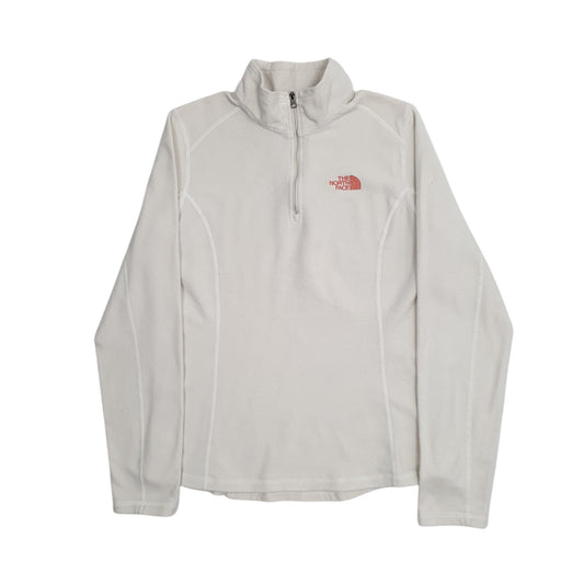 Womens White The North Face Quarter Zip Jumper