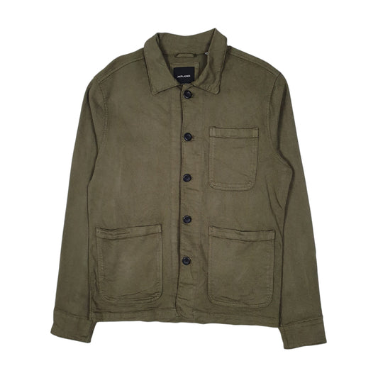 Mens Green Jack & Jones Chore Blazer Crewneck Coat