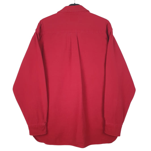 Mens Red L.L.Bean Chamois Shirt