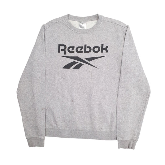 Mens Grey Reebok Crewneck Jumper