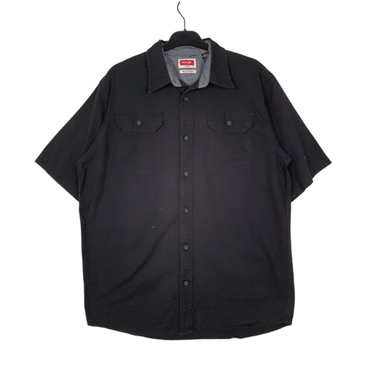 Mens Black Wrangler Short Sleeve Shirt