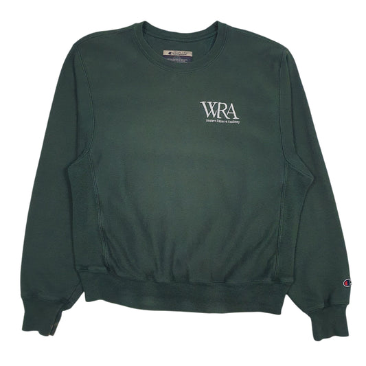 Mens Green Champion Vintage 90s Reverse Weave Crewneck Jumper