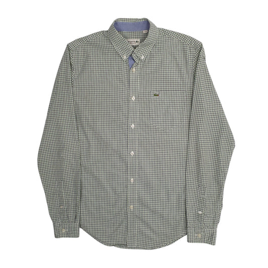Mens Green Lacoste Long Sleeve Shirt