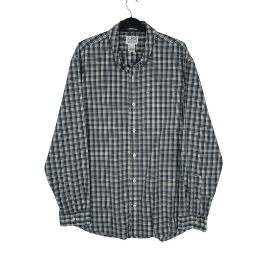 Mens Green L.L.Bean Long Sleeve Shirt