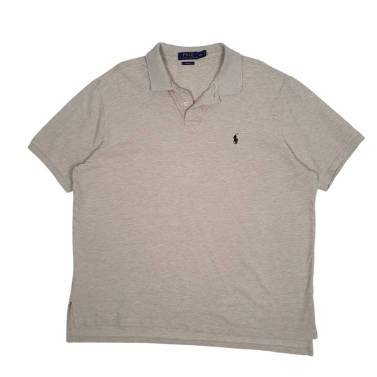 Mens Beige Polo Ralph Lauren Short Sleeve Polo Shirt