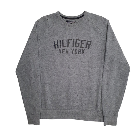 Mens Grey Tommy Hilfiger Crewneck Jumper