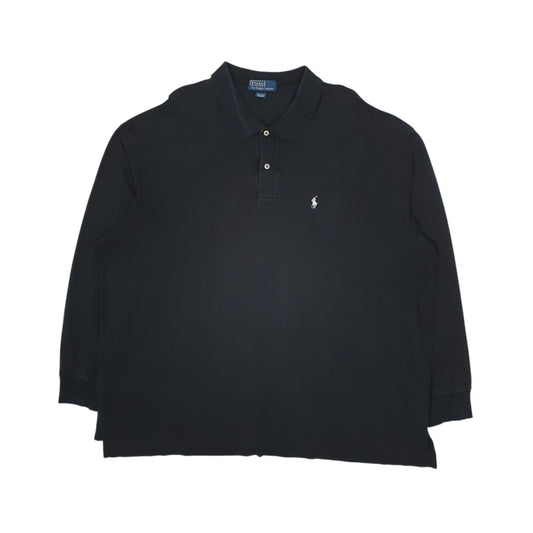 Mens Black Polo Ralph Lauren Long Sleeve Polo Shirt