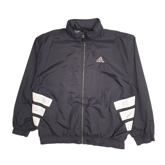 Mens Black Adidas Vintage 90s Coat
