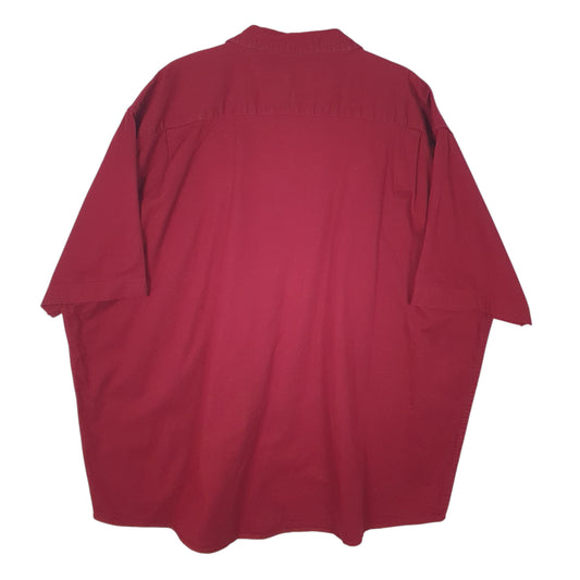 Mens Burgundy Wrangler Comfort Flex Shirt