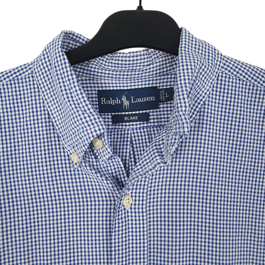 Mens Blue Ralph Lauren Vintage 90s Shirt