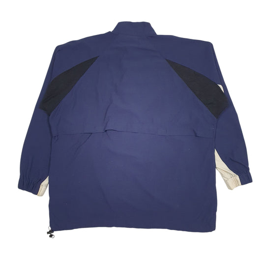 Mens Navy Puma Vintage Baggy Quarter Zip Jumper