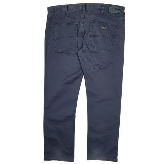Mens Navy Armani Trousers