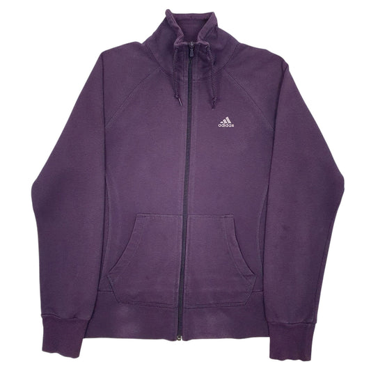 Womens Purple Adidas Full Zip Jumper