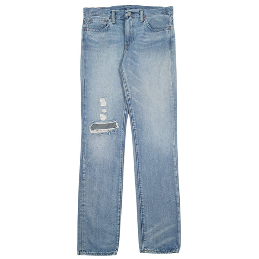 Mens Blue Levis Distressed 511 JeansW32 L34
