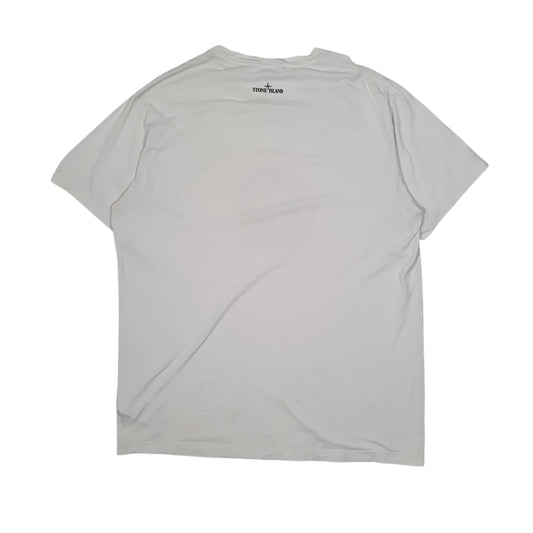 Mens White Stone Island T Shirt