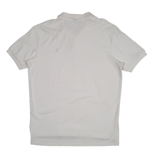 Mens White Polo Ralph Lauren Fleece Polo Shirt