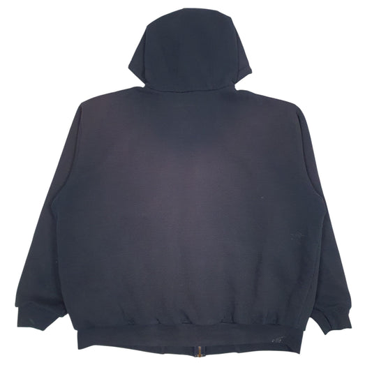 Mens Navy Carhartt Hoodie Padded Full Zip Jumper