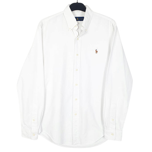 Mens White Ralph Lauren Long Sleeve Shirt