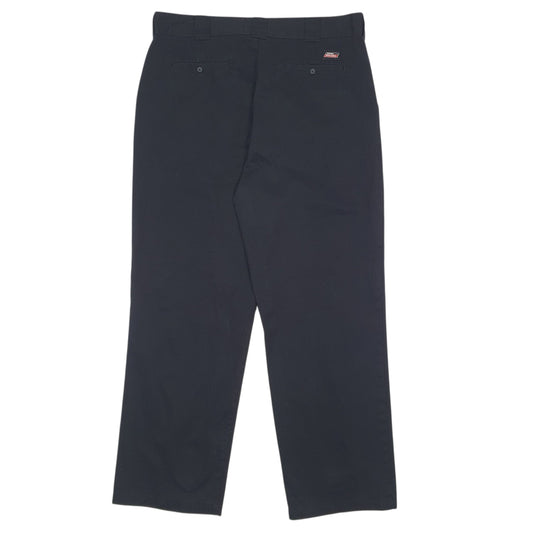 Mens Black Dickies Workwear Trousers