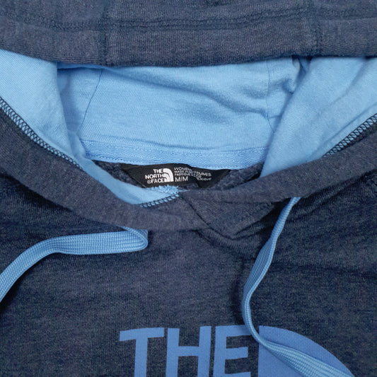 Womens Blue The North Face Spellout Hoodie Jumper