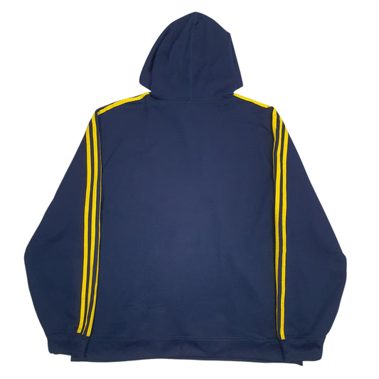 Mens Navy Adidas Michigan Hoodie Jumper